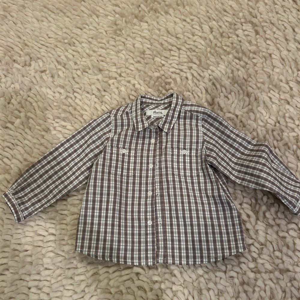 Bonpoint baby boy 18M button down